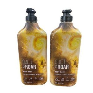 Quiet & Roar Body Wash Coconut & Banana Scent 16oz.- 2 pack- NEW!!